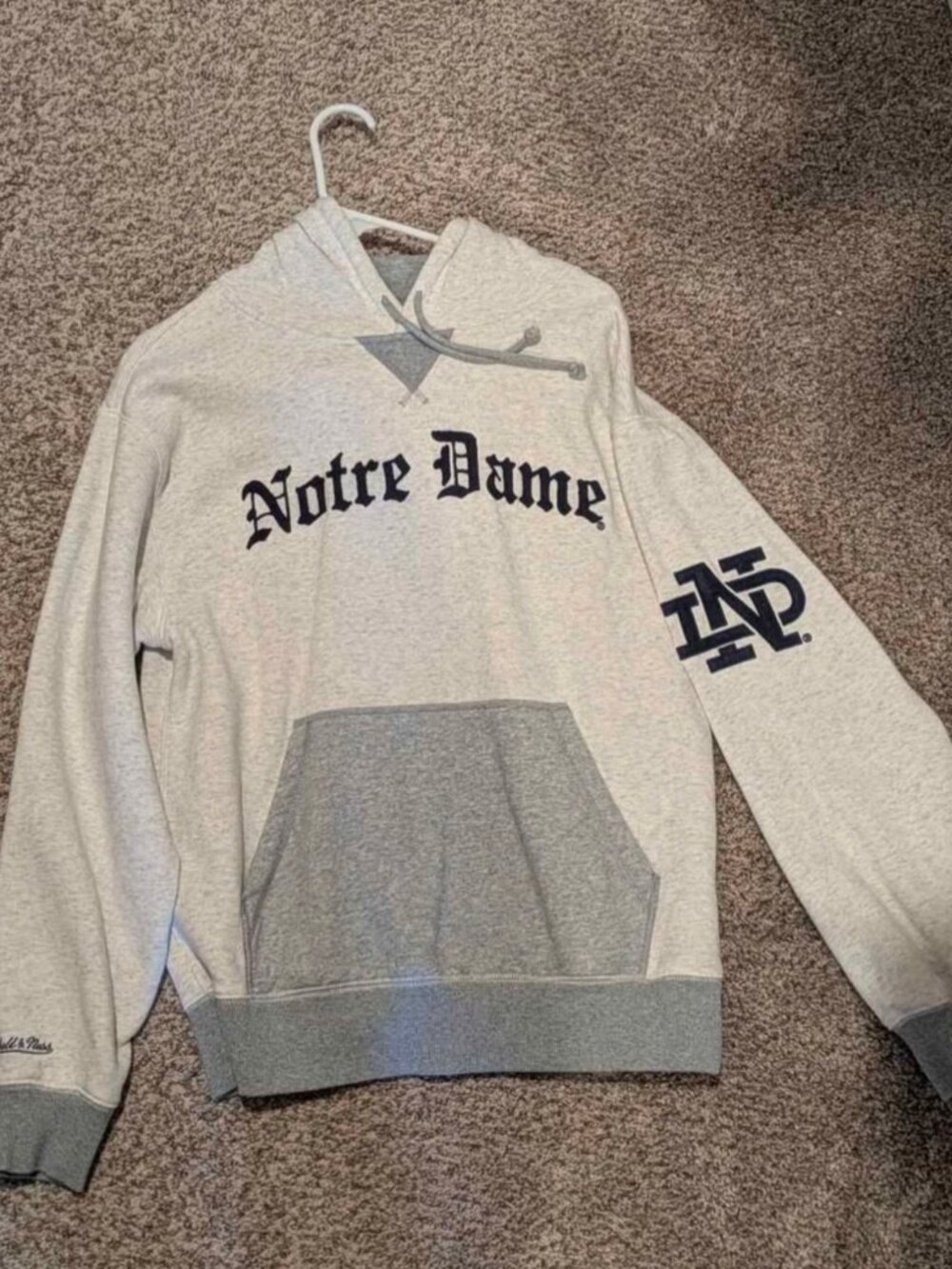 Notre Dame Hoodie Mitchell & Ness | Women's Small | Worn Twice | Retail $100+